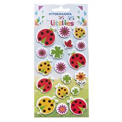 STICKERS 10X22CM LADYBUGS THE LITTLIES