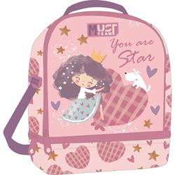 LUNCH BAG MUST TEAM 22X16X28CM ISOTHERMAL GIRL AND A HEART
