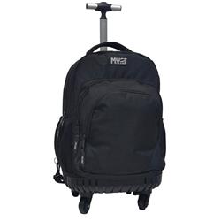 BACKPACK TROLLEY MUST TEAM 31Χ24X45 3CASES WITH ONE HANDLE & 4 WHEELS BLACK