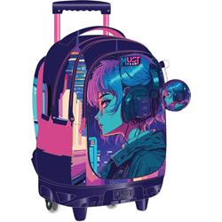 TROLLEY BAG MUST TEAM 34X20X44CM 3CASES GIRL