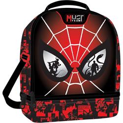 LUNCH BAG 22X16X28  ISOTHERMAL SPIDERMAN EYES