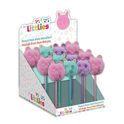 POM POM PENCIL 3COLORSTHE LITTLIES MONSTERS