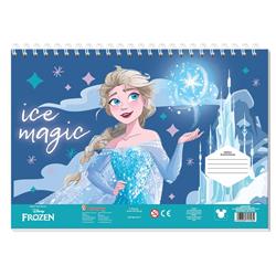 PAINTING BLOCK FROZEN 23X33 40SH  STICKERS-STENCIL-2 COLORING PG  2DESIGNS 2