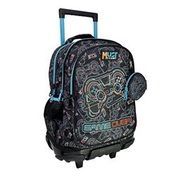 School Trolley Backpack Must Team Game Over 3 Cases