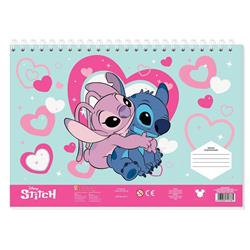 PAINTING BLOCK LILO & STITCH 23X33 40SH  STICKERS-STENCIL-2 COLORING PG  2DESIGNS 2