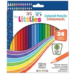 COLOUR PENCILS WOOD FREE 24PCS THE LITTLIES