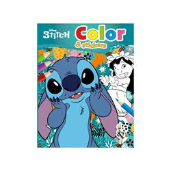COLOURING BOOK A4 WITH STICKERS STITCH 32PAGES 2TITLES