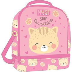 LUNCH BAG MUST TEAM 22X16X28CM ISOTHERMAL LITTLE KITTEN PAWSITIVE