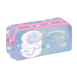 PENCIL CASE 2ZIPPERS 21Χ6Χ9CM CINNAMOROLL BALLOONS