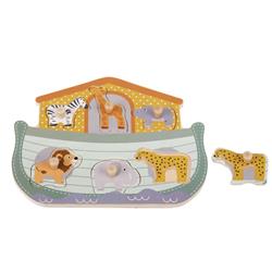 Wooden Puzzle Noahs Ark with Wedges Luna Toys 28,7x2,2x22,3cm.