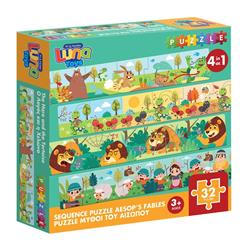 Puzzle Create The History Aesop Fables Luna Toys 32Pcs 48x6cm.