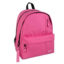 BACKPACK MUST TEAM MONOCHROME CLASSIC 32Χ19Χ42 DOUBLE POCKET PINK WITH DARK PINK