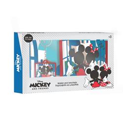 WALLET WITH KEYCHAIN GIFT SET 20Χ12CM I FELL IN LOVE IN GREECE MICKEY