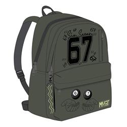 ΤΣΑΝΤΑ ΠΛΑΤΗΣ MUST TEAM MONOCHROME CLASSIC 32Χ19Χ42ΕΚ 2 ΚΕΝΤΡΙΚΕΣ ΘΗΚΕΣ 67 ΧΑΚΙ