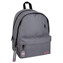 BACKPACK MUST TEAM TEAM MONOCHROME 32X19X42CM DOUBLE POCKET GREY 900D RPET