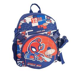 School Backpack Kindergarten Spider-Man Must Team 1 Case with Detachable Waist-Shoulder Bag