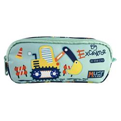 Σχολική Κασετίνα Βαρελάκι Must Team Excavator 2 Θήκες