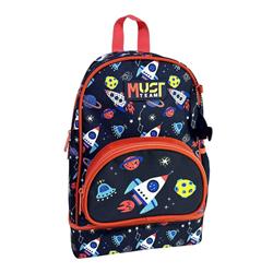 School Backpack Kindergarten Must Team Spaceship with Isothermal Lunch Bag