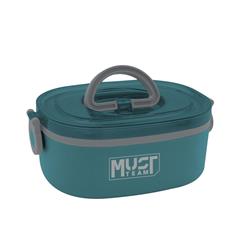 Lunch Box Must Team 750ml 2 in 1 Stainless steel with fork-spoon 3 Colors
