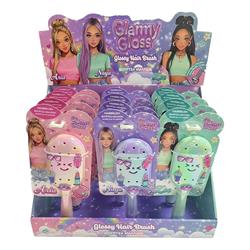 HAIR BRUSH WITH PINS GLAMMY GLOSS 3 COLORS