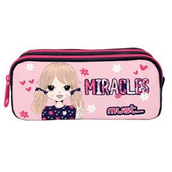 Σχολική Κασετίνα Βαρελάκι Must Energy Miracles 2 Θήκες