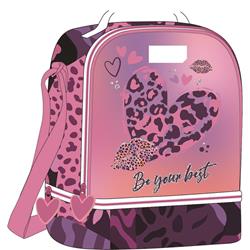 LUNCH BAG MUST TEAM 22X16X28CM ISOTHERMAL HEART PRINT