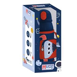 Vacuum Flask Stainless Steel Must Team Space 500 ml with Isothermal case and straw