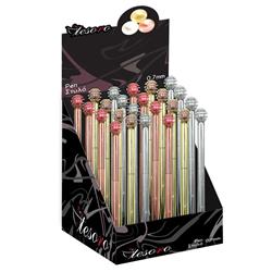 METAL PEN  PEARLS DIFFERENT COLORS TESORO
