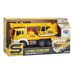 CRANE TRUCK FRICTION 1:16 33X13,5X17,5CM WITH SOUND & LIGHT LUNA
