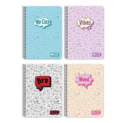 SPIRAL NOTEBOOKS A4 4SUBS 120SH MUST TEAM QUOTES