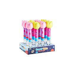 BUBBLE STICK FLOWER 5X5X24CM 2COL LUNA