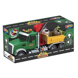 Garbage Truck 1:12 with sound and light Luna Toys 41,5x14x21cm.