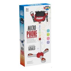 MICROPHONE 20,5X7,8X42CM WITH SOUND AND LIGHT 2COL LUNA
