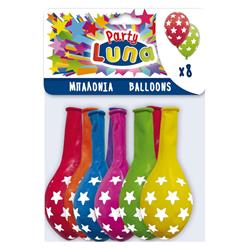 BALLONS 8PCS 32CM STARS