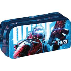 Σχολική Κασετίνα Βαρελάκι Must Team Robot 2 Θήκες