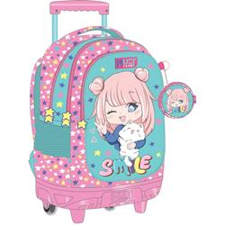 TROLLEY BAG MUST TEAM 34Χ20Χ44 3CASES SMILE