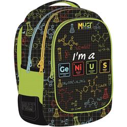 ΤΣΑΝΤΑ ΠΛΑΤΗΣ MUST TEAM 39Χ27Χ17ΕΚ 3ΘΗΚΕΣ I AM A GENIUS