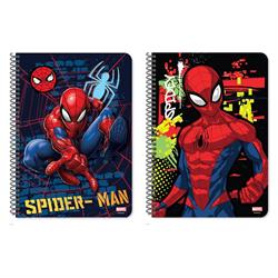 SPIRAL NOTEBOOK 17X25 2SUBS 60SH SPIDERMAN  2DESIGNS.