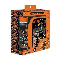 LUNCH BOX-STAINLESS STEEL WATER BOTTLE SET MUST SLAM DUNK