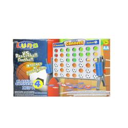 Board Game 4 in a Line Basketball-Football Luna Toys 27.8x19x4cm.