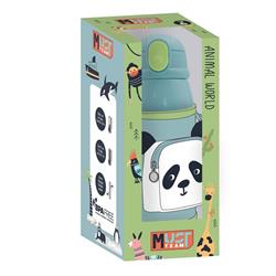 Vacuum Flask Stainless Steel Must Team Animals 500 ml with Isothermal case and straw