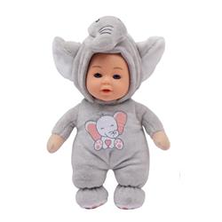 BABY DOLL 18CM WITH ANIMAL PIJAMAS 6DES LUNA