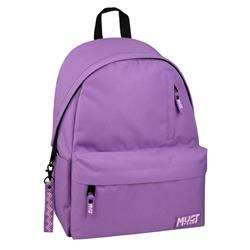 BACKPACK MUST TEAM MONOCHROME CLASSIC 32X17X42 SINGLE POCKET LIGHT PURPLE WITH LILA