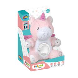 PLUSH UNICORN WITH PROJECTOR LIGHT & SOUND 24X24X33CM LUNA