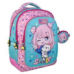 Σχολική Τσάντα Πλάτης Δημοτικού Must Team Smile 3 Θήκες