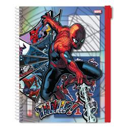 NOTEBOOK SPIRAL A5 IN PVC ZIP POUCH SPIDERMAN