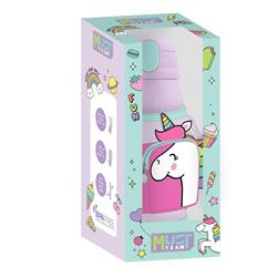 Vacuum Flask Stainless Steel Must Team Unicorn 500 ml with Isothermal case and straw