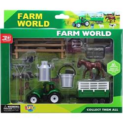 TRACTOR FARM SET 12PCS 26X4,5X22,5CM LUNA