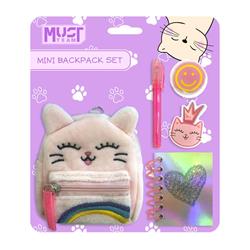 STATIONERY MINI BACKPACK SET 6PCS MUST TEAM CAT