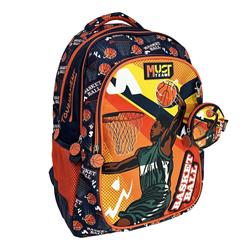 Σχολική Τσάντα Πλάτης Δημοτικού Must Team Basketball Tournament 3 Θήκες